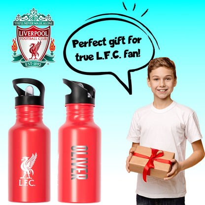 Liverpool FC Personalized Metal Water Bottle 500ml