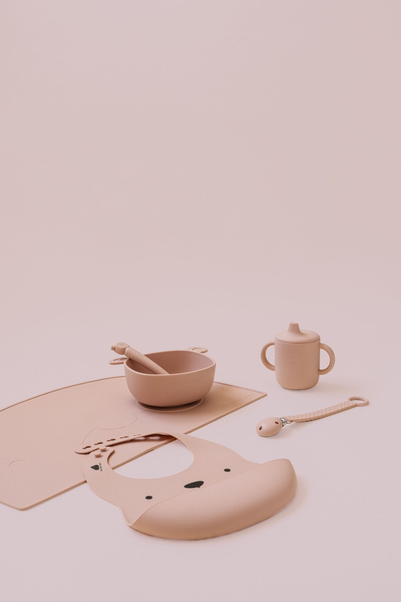 Lätzchen Lili Duo aus Silikon Plum/Blush