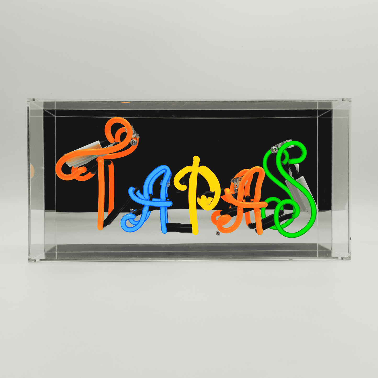 'Tapas' Neon Box Sign
