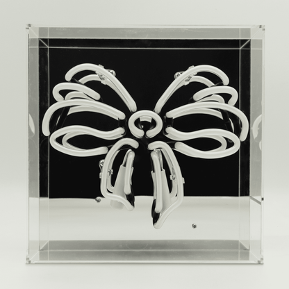 'Bow' Glass Neon Sign