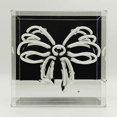 'Bow' Glass Neon Sign