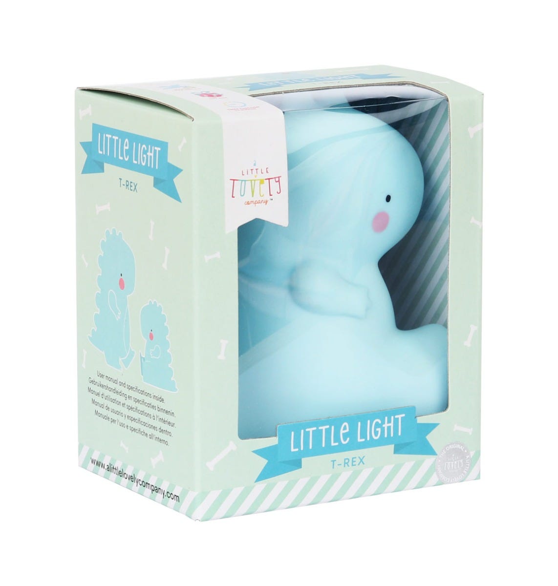 Petite veilleuse T-rex – vue 4 – A Little Lovely Company