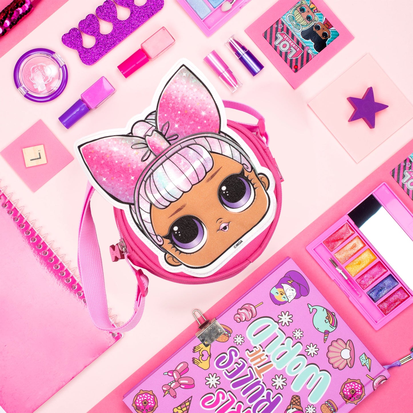 L.O.L. Glitter Crossbody Bag - Sis Swing