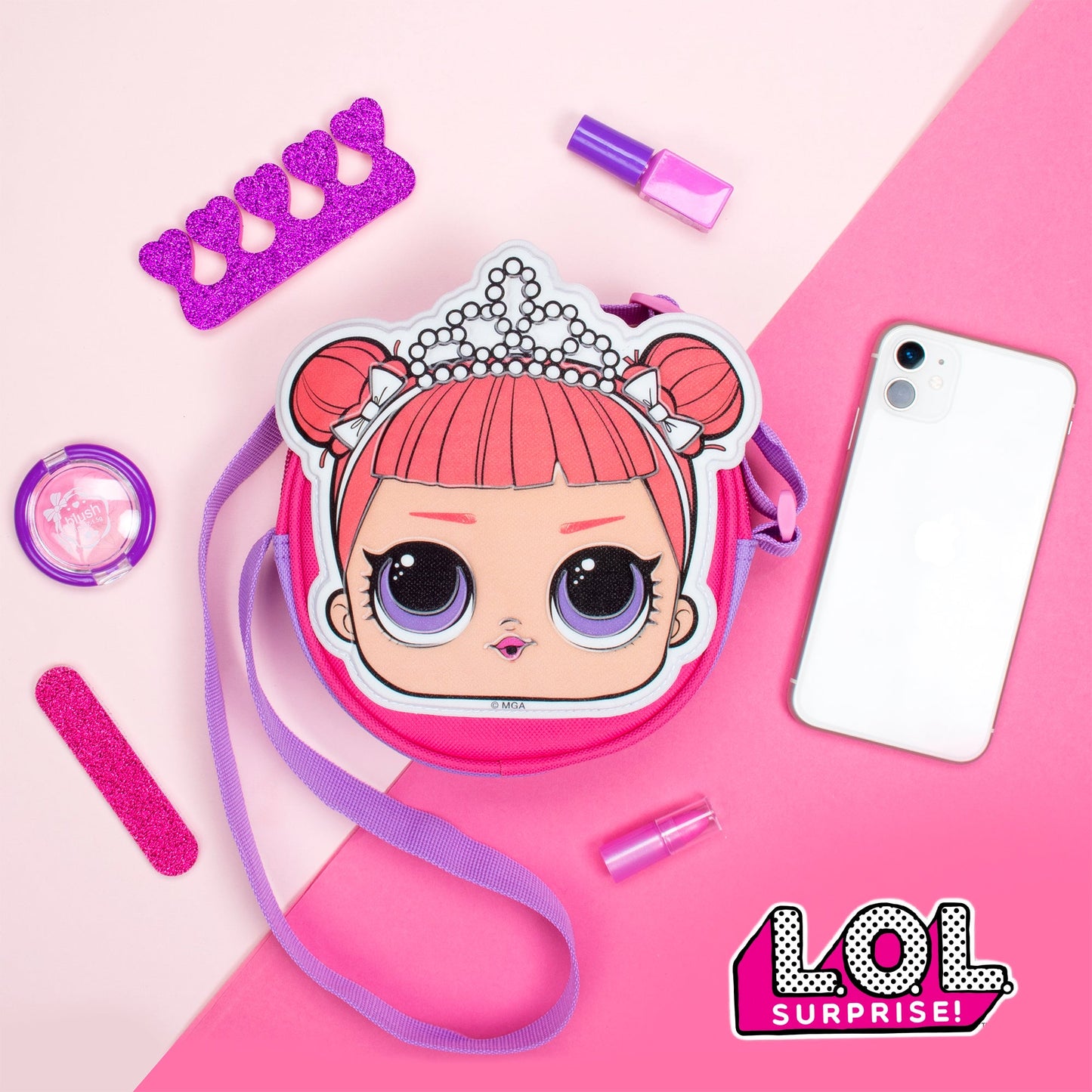 L.O.L. Glitter Crossbody Bag - Center Stage