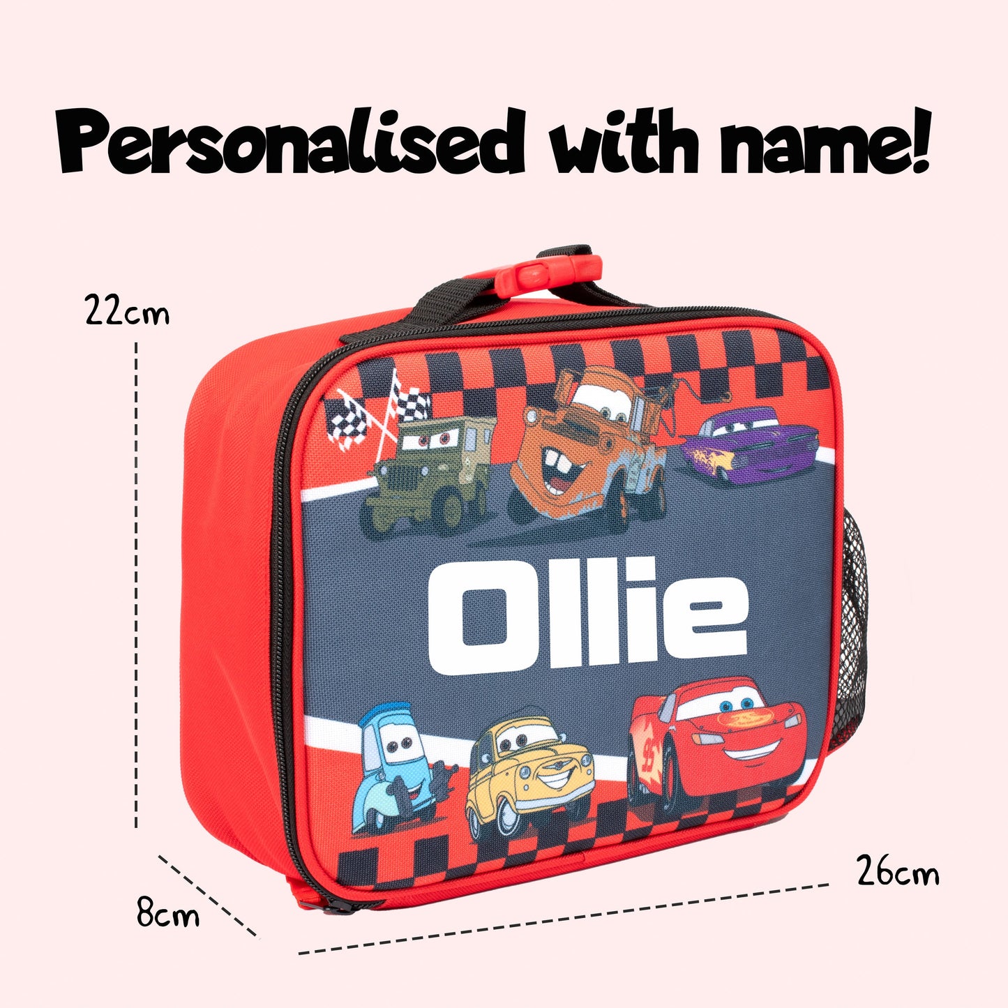 Personalized Lunch Bag - Disney Cars