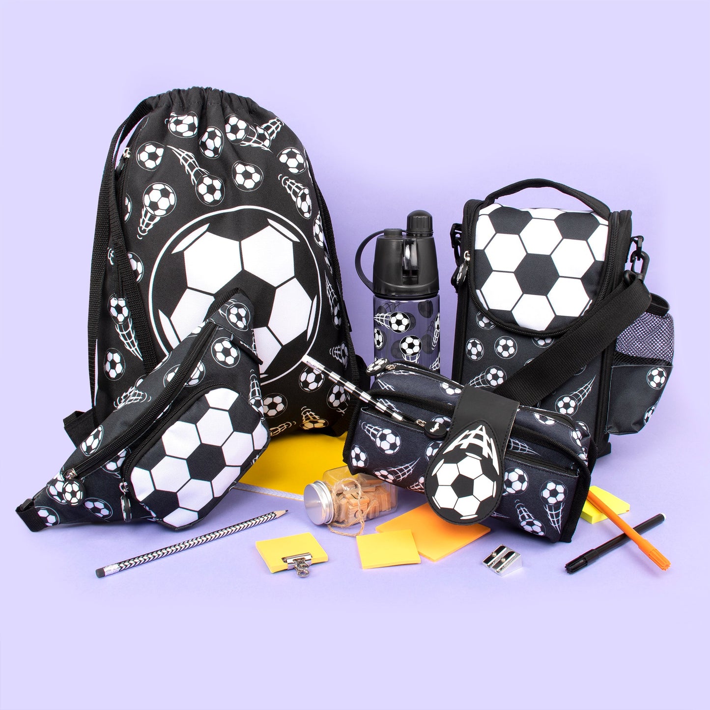 Strap Sacs repas – football noir