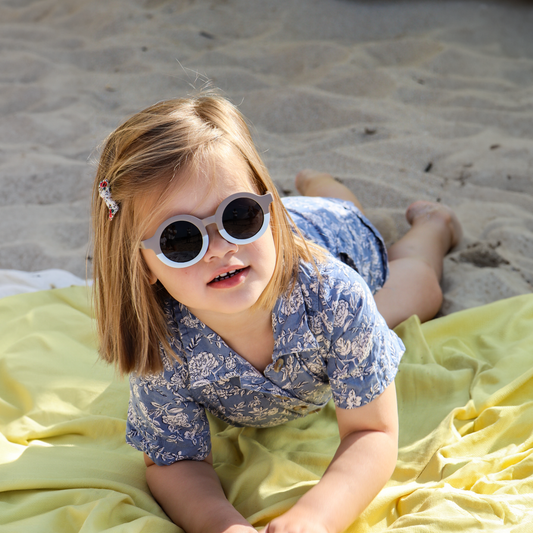 Lunettes de soleil Enfant Hop'Pop – CAT 3 – Bicolore Taupe Imparfait