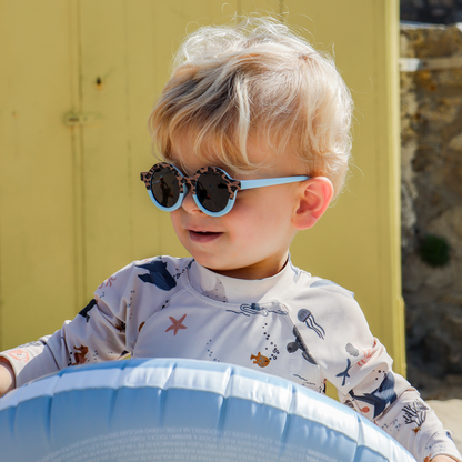 Lunettes de soleil Bébé Hop'Pop – CAT 4 – Léopard Bleu