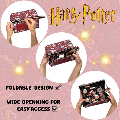 Personalized Harry Potter Make Up Bag - Burgundy