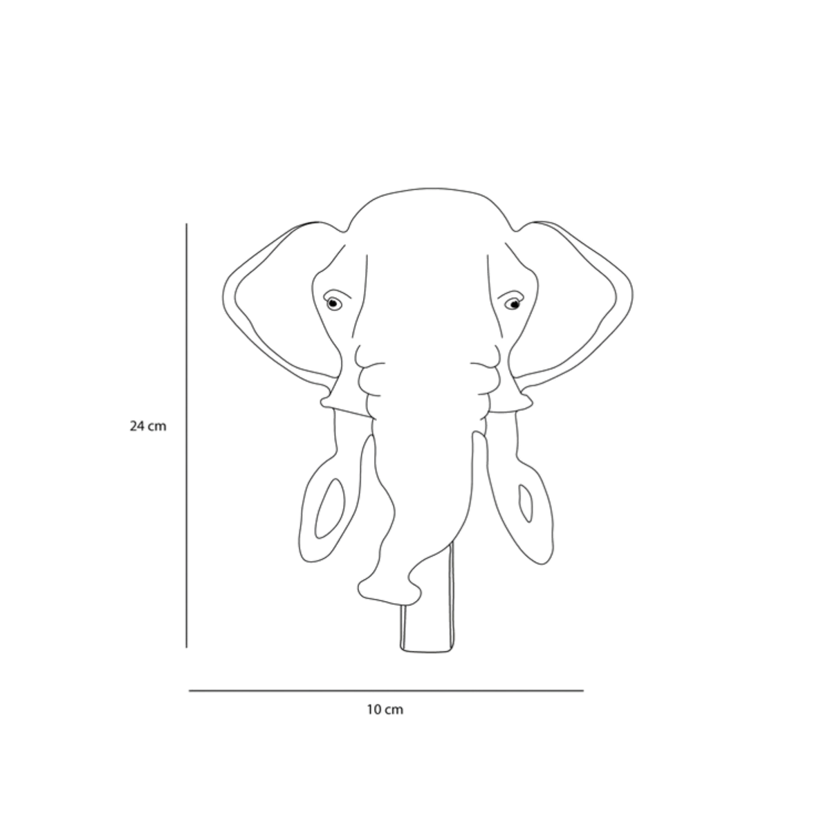 Mammoth plush coat rack