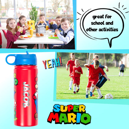 Personalized Bottle - Mario Brothers