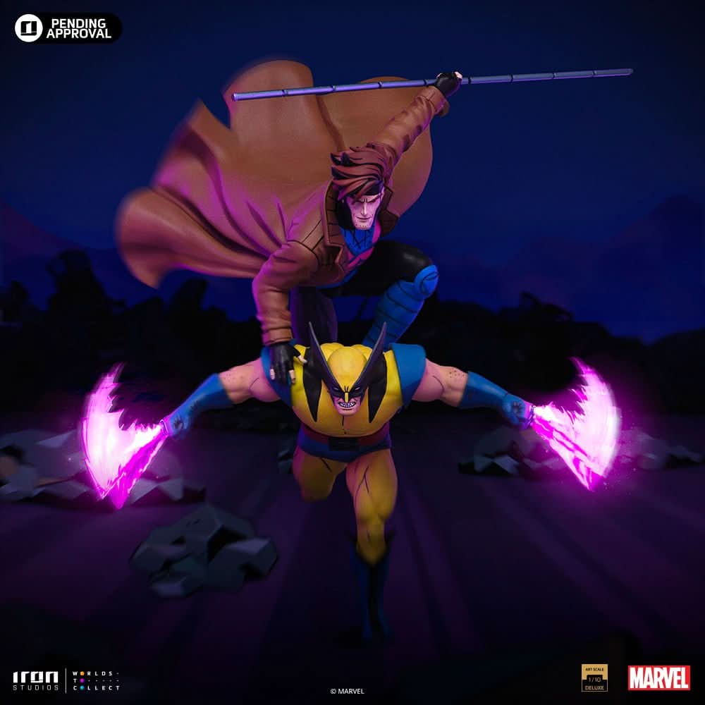 Gambit and Wolverine Statue - X-Men 97 - Art Scale 1/10 - Iron Studios