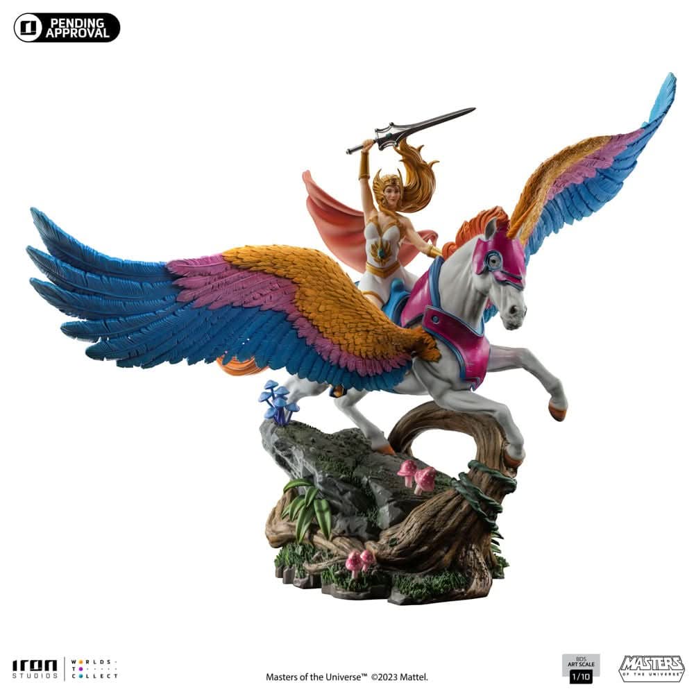 She-Ra and Swift Wind Statue - Masters of the Universe - Art Scale 1/1/10 - Iron Studios