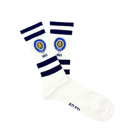 Chaussettes Atlético de Madrid « Premier Blason » – Blanc - Chulé