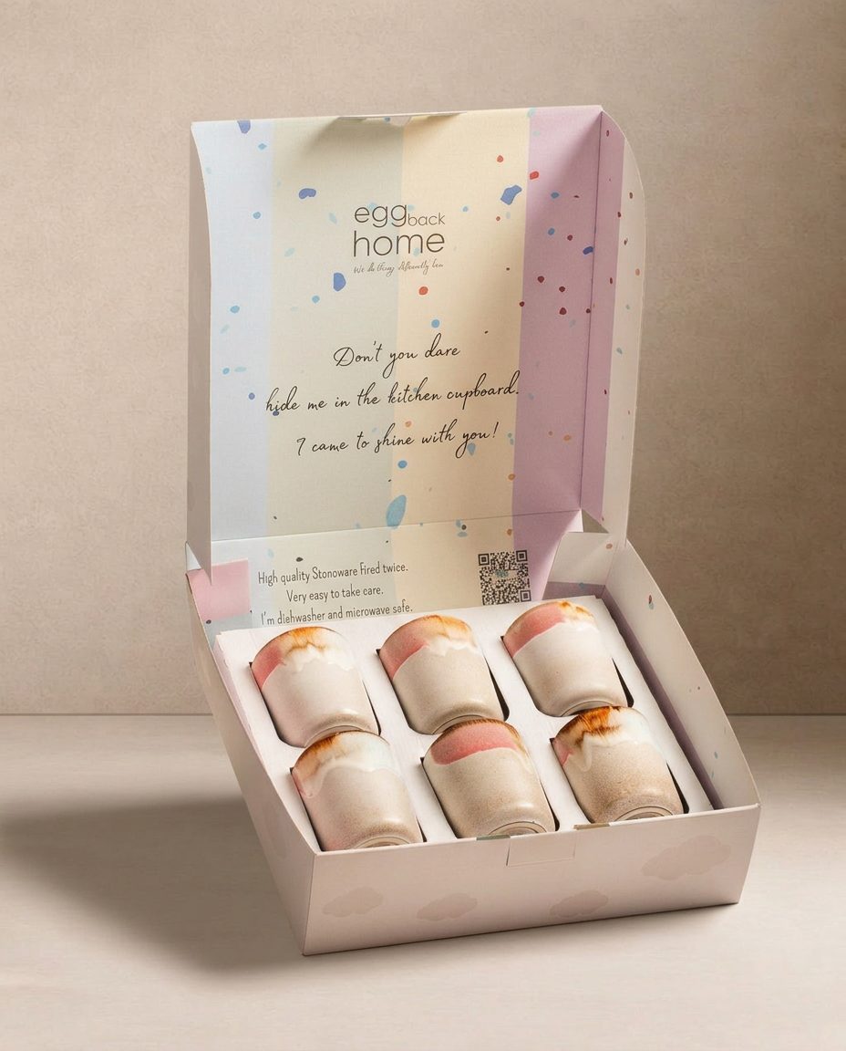 Melting Ice Cream Cup 260ml Set of 6 Gift Collection