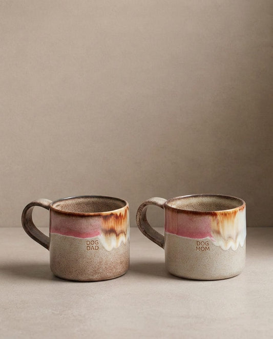 Melting Ice Cream Mug 360ml Dog Mom & Dad 2 Piece Set