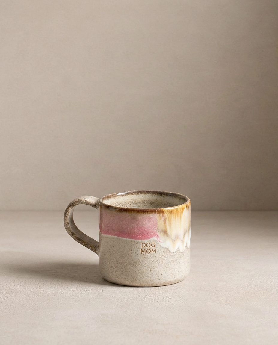 Melting Ice Cream Mug 360ml Dog Mom & Dad 2 Piece Set