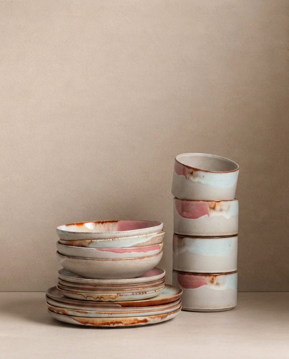 Melting Ice Cream Pasta Plate 22cm