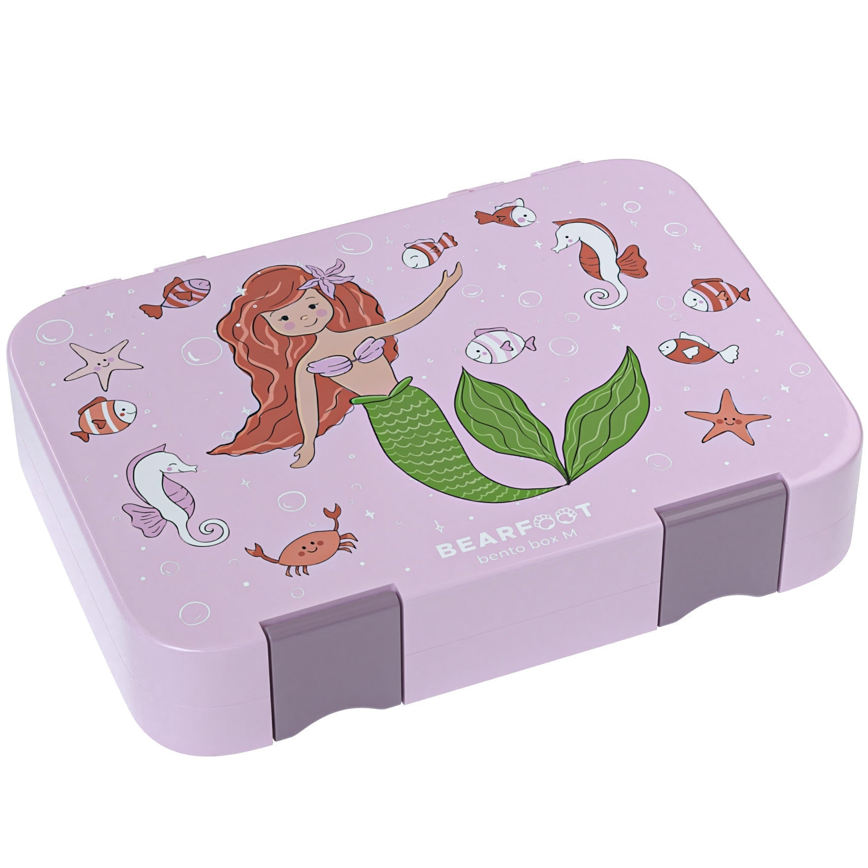 Kids' Lunch Box with Compartments, Bento Box - Mermaid