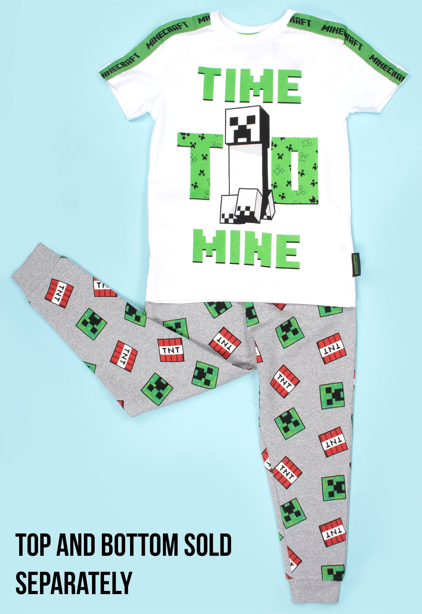 Minecraft 'Time to Mine' T-Shirt - White