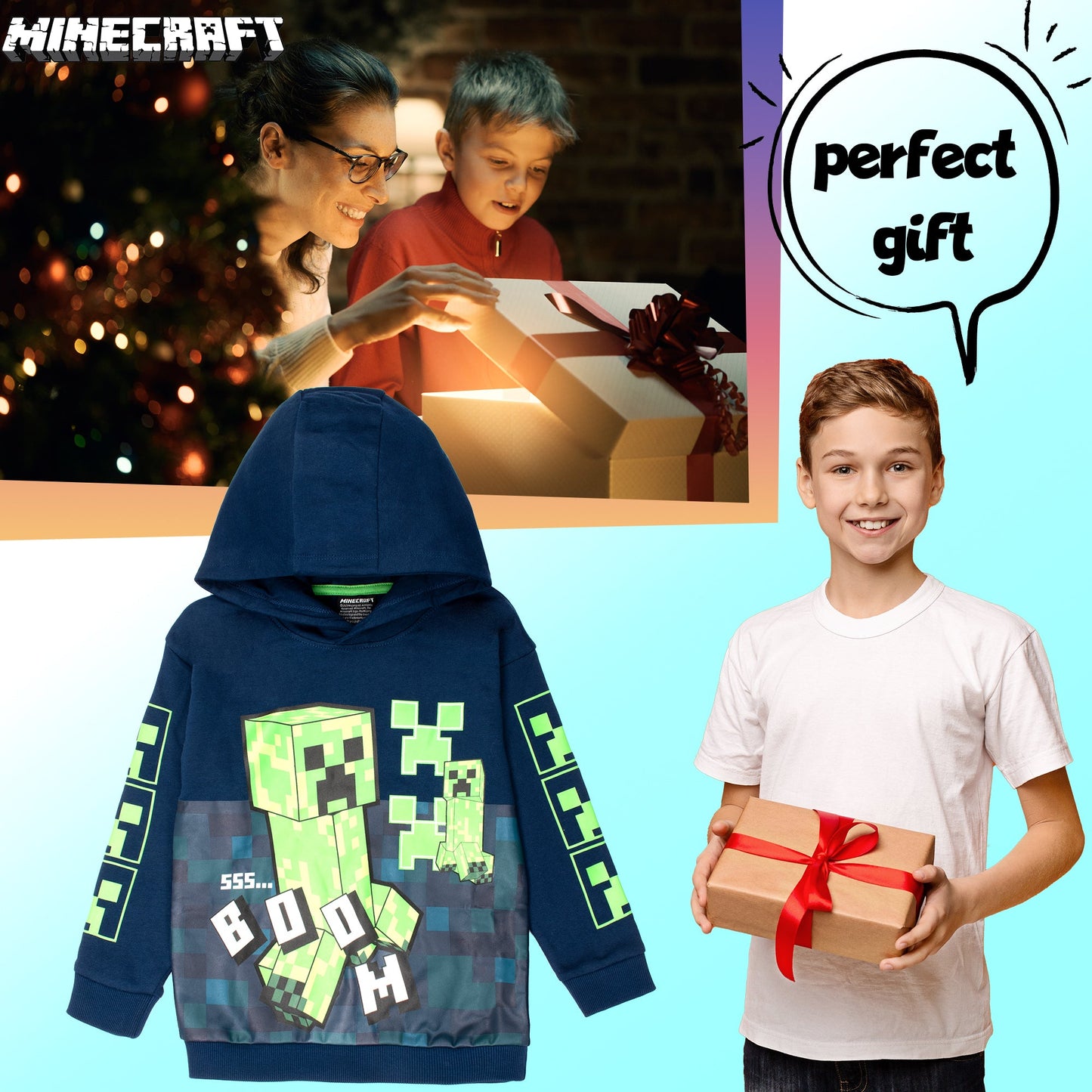 Minecraft Sweat à capuche – Boom