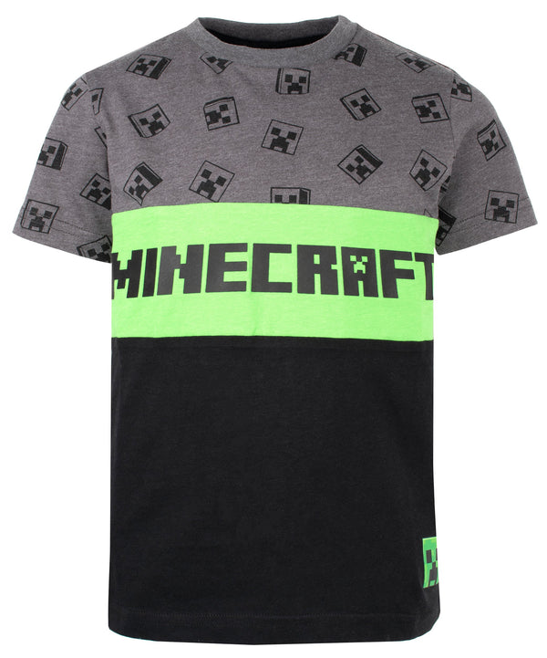 T-shirt Minecraft – Creeper T-shirt – gris