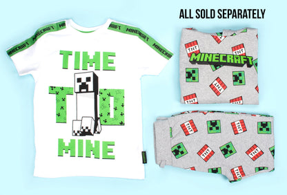 Minecraft 'Time to Mine' T-Shirt - White