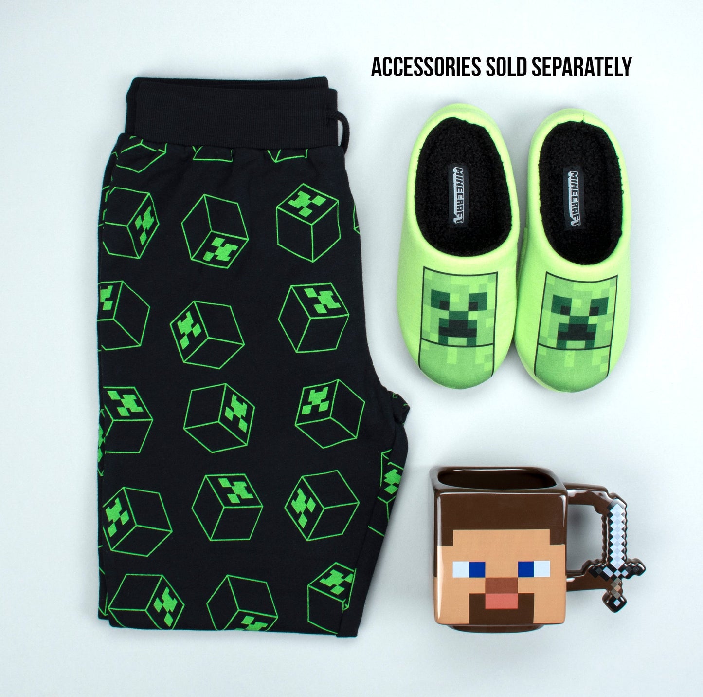 Minecraft Chaussons – vert Creeper