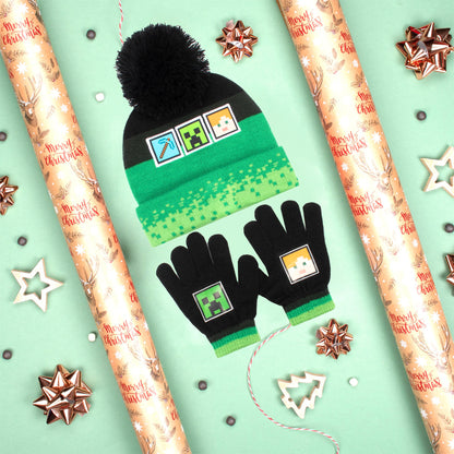 Minecraft – Children's Hat & Gloves Set