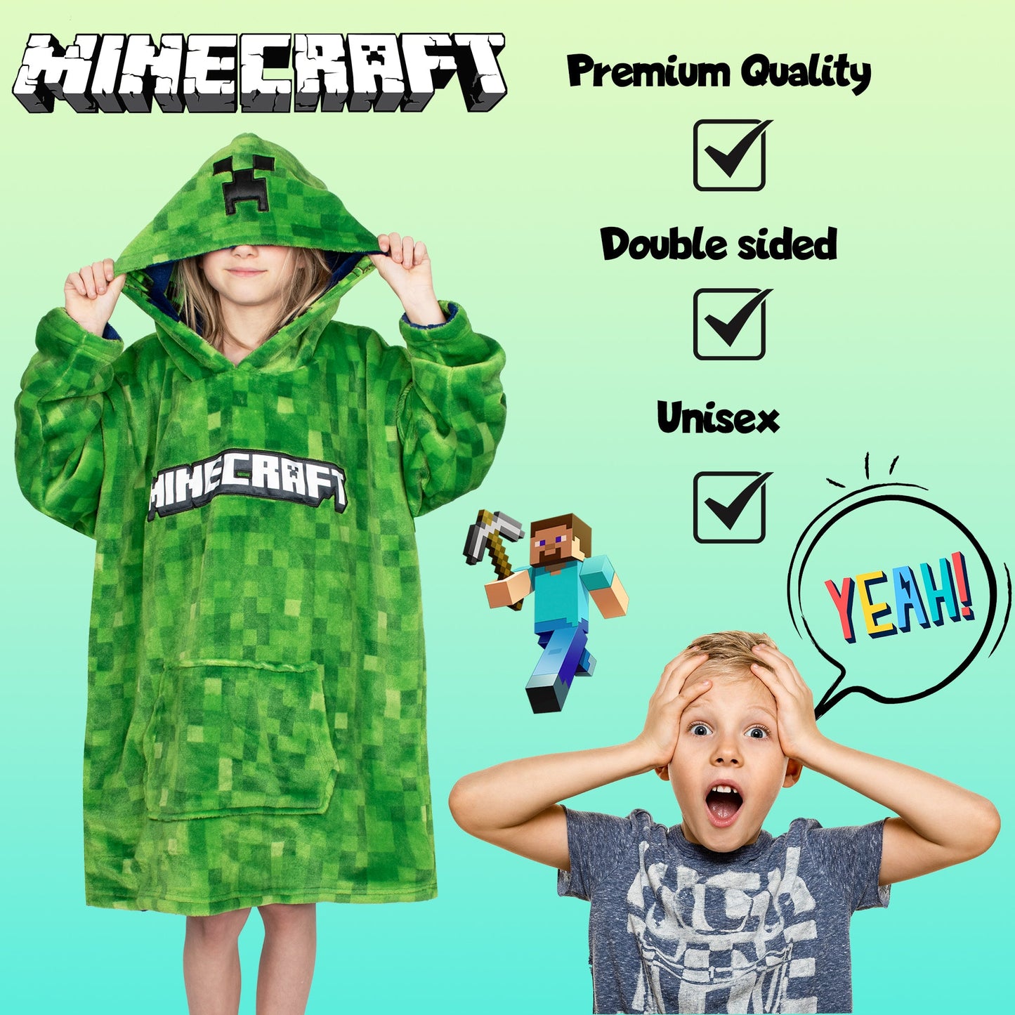 Minecraft Oversized Sweat à capuche Couverture