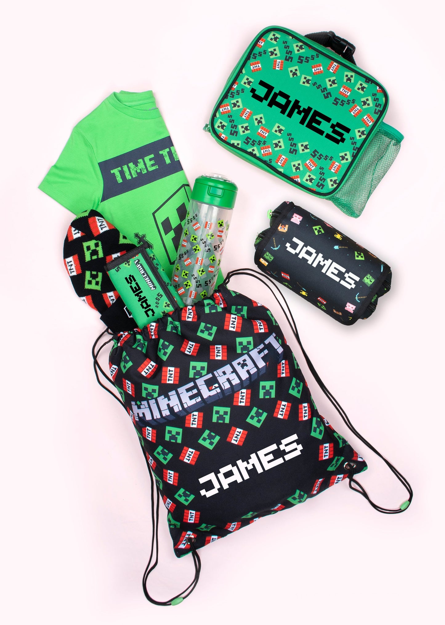 Trousse Personnalisée - Minecraft Noir