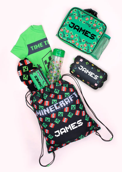 Trousse Personnalisée - Minecraft Noir