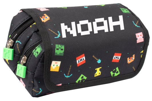 Trousse Personnalisée - Minecraft Noir