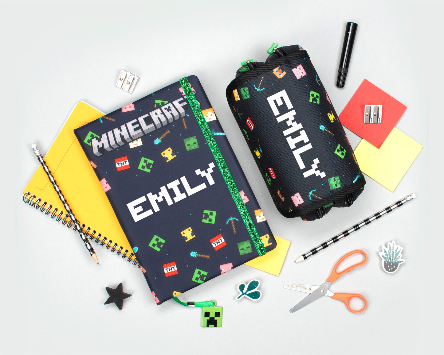 Trousse Personnalisée - Minecraft Noir