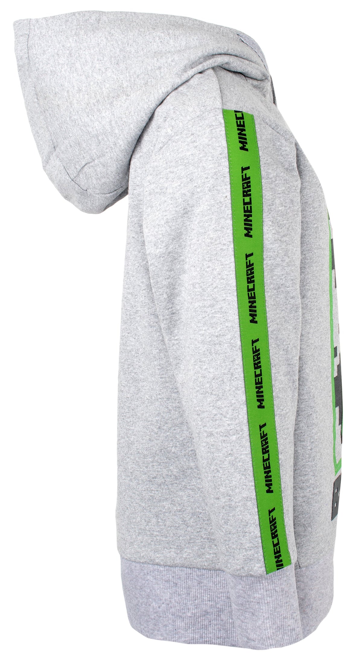 Minecraft Green Creeper Hoodie - Gray