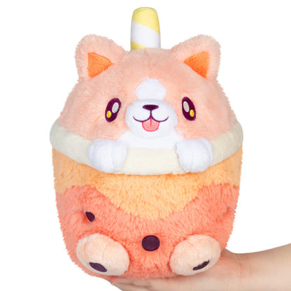 Peluche Mini Squishable – Corgi Bubble Tea