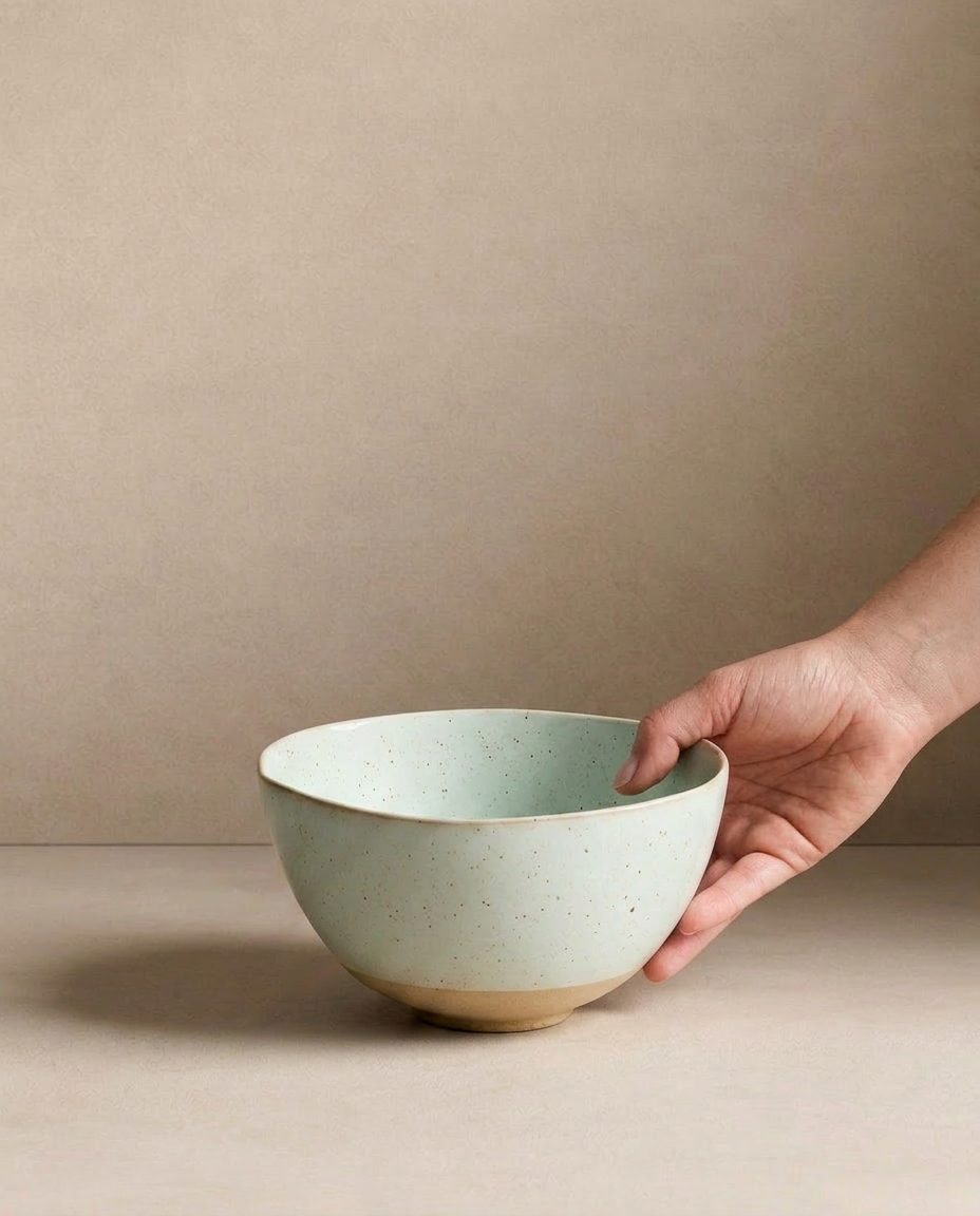 Minted Stoneware Bowl 15cm