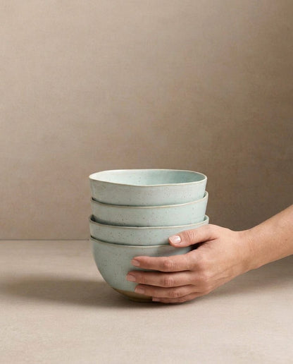 Minted Stoneware Bowl 15cm