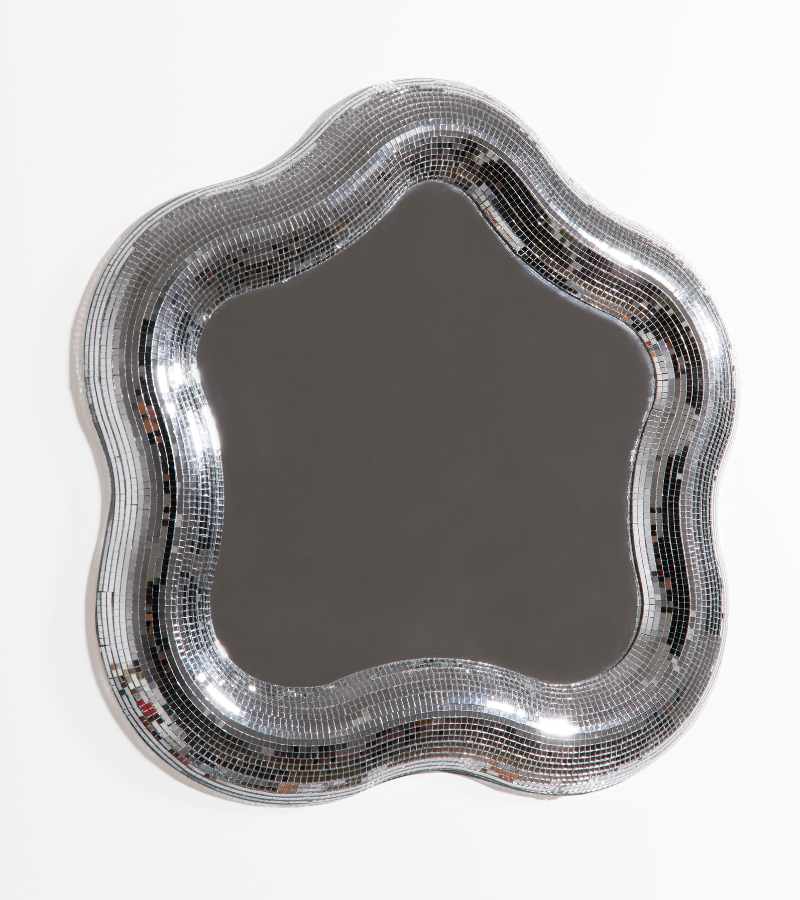 Disco flower mirror