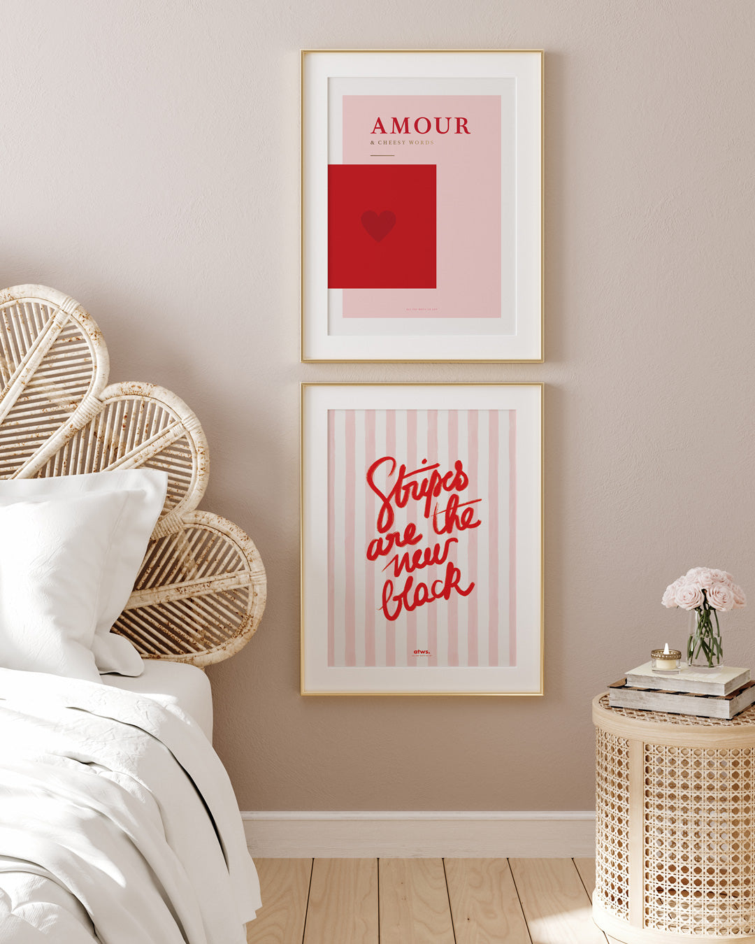 Stripe New Black - Poster