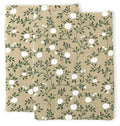 Lot de 2 langes en coton bio - Fleurs Sauge