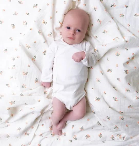 XL Organic Cotton Muslin – Petites Fleurs