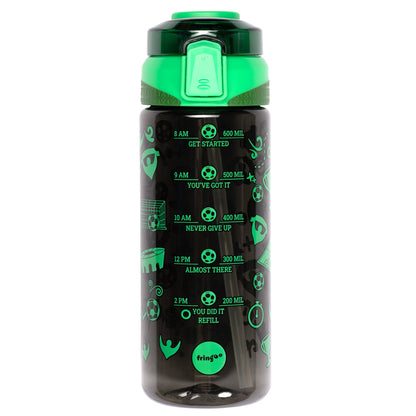 Straw Bottle – Neon football