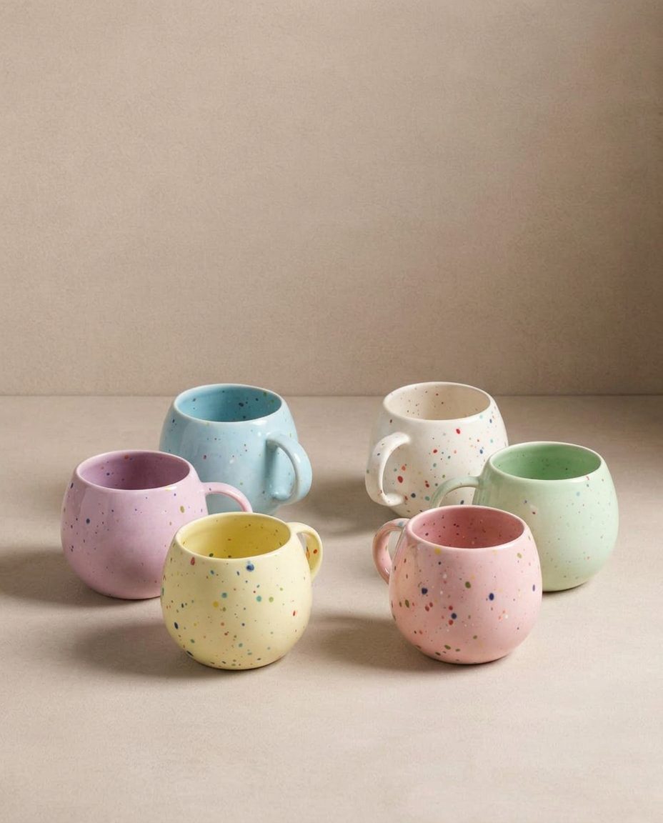 New Party Ball Mug 250ml Yellow