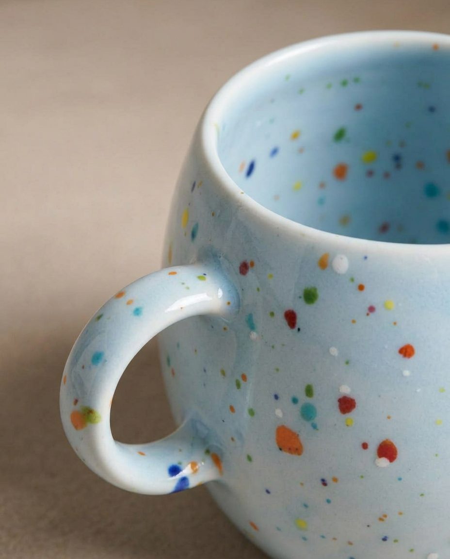 New Party Ball Mug 250ml Soft Blue