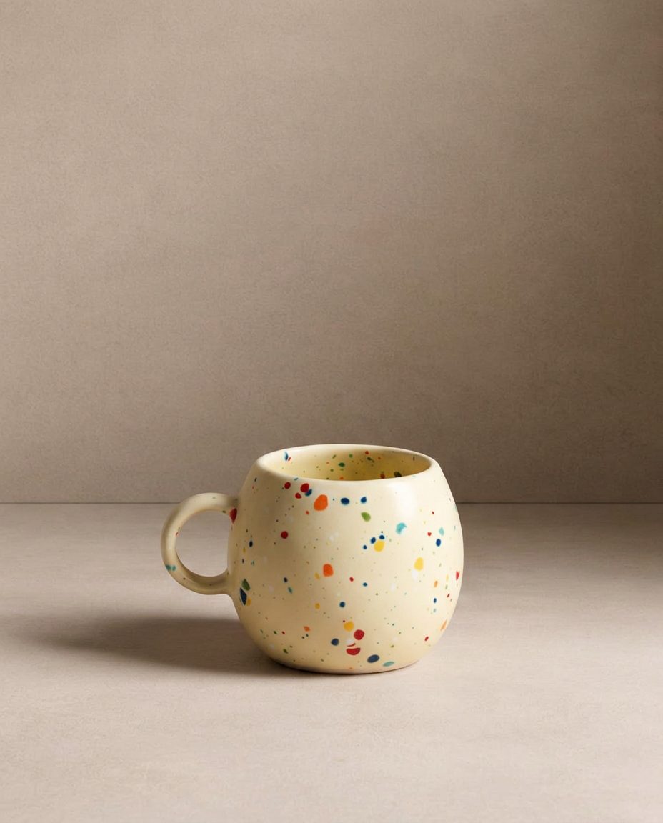 New Yellow Party Ball Mug 90ml