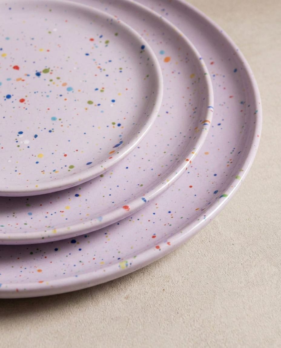 New Party Salad Plate 22cm Lilac