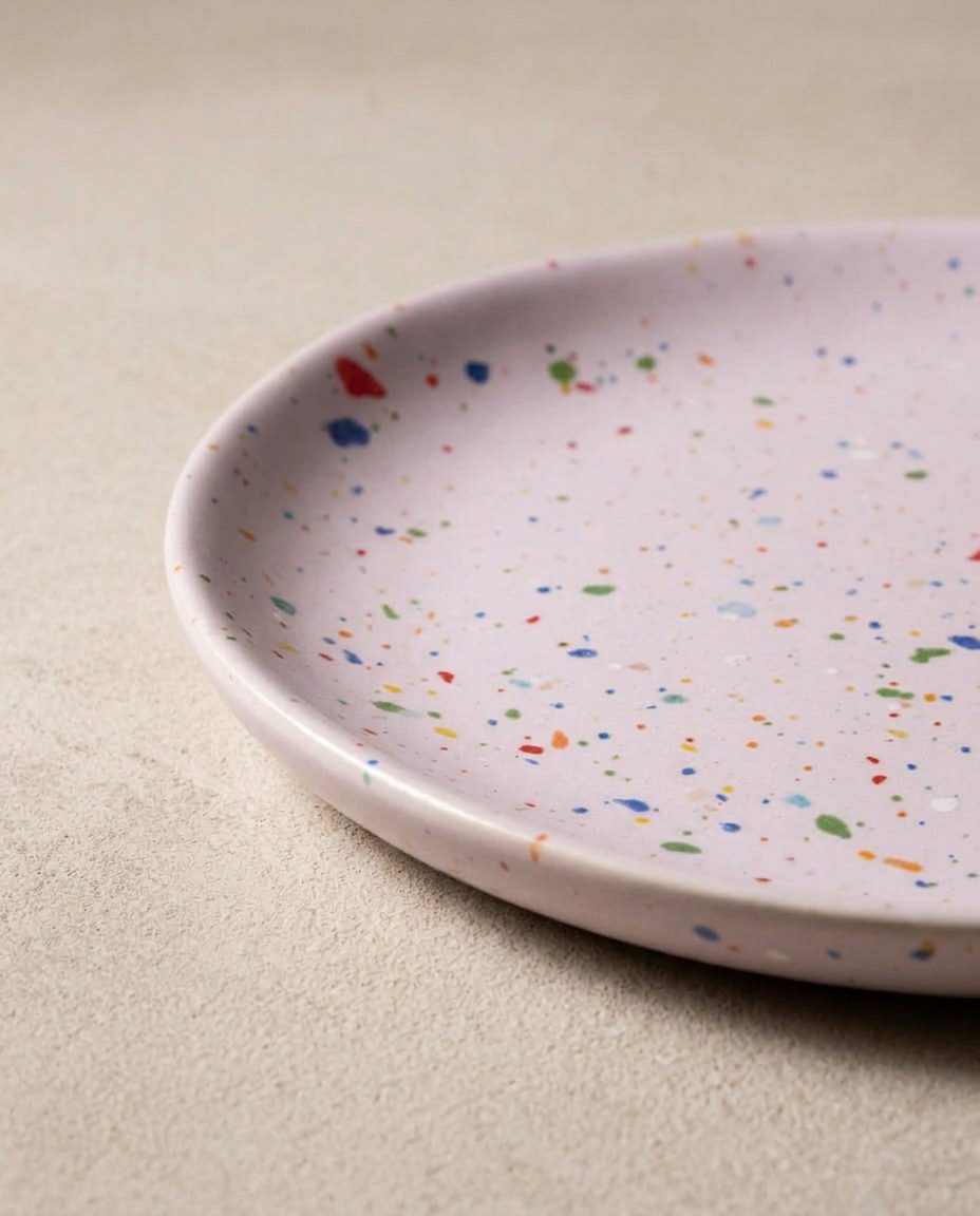 New Party Bread Plate 17cm - Mix 6 Pieces