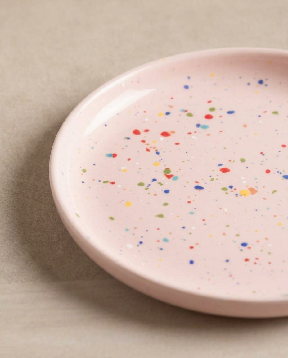 New Party Salad Plate 22cm Pink