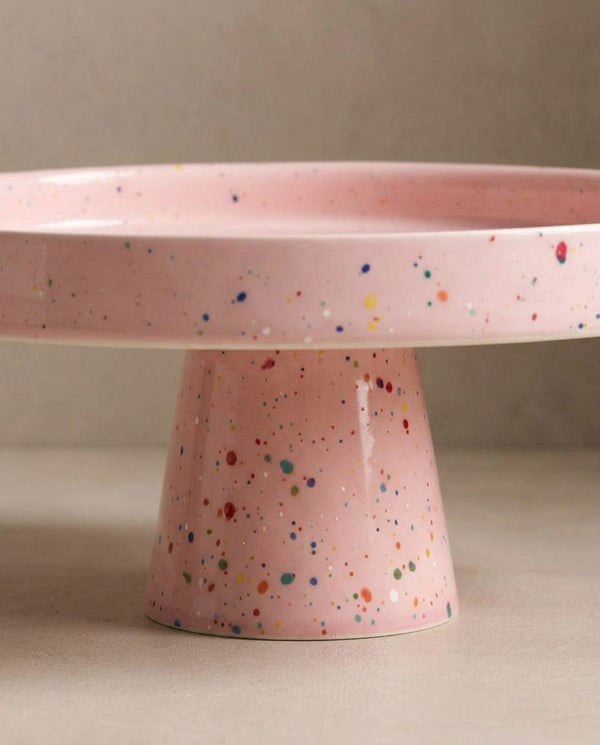 New Party Cake Stand 28cm Pink